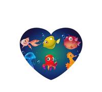 Marine Sea Life Printing 10 Pieces Air Freshener Car Hanging Cards Air Freshener Sheets With Rope For Cars Home