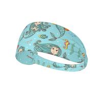 Marine Sea Life Printing Double-Sided,Unisex Elastic Sports Headband,Ideal As A Gift For Sports-Loving Friends,Family
