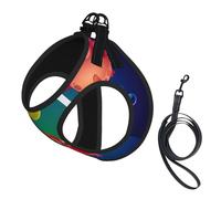 Marine Sea Life Printing Puppy Summer Vest Harness With Reflective,Dog Accessories For Small Medium Large Dogs And Cats