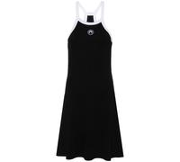 Marine Serre Crescent Moon-embroidered mini dress - Black S
