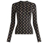 Marine Serre Women's Moon Printed Long Sleeve Top Inverse Tan