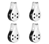 Marine Sheaves 4PCS 316 Stainless Steel and Nylon Pulley for Kayaks Canoes Rope Diameter Compatibility 2 6mm Load Capacity 750 lbs