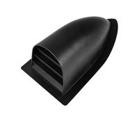 Marine Shell Vent Cover - Polished Steel Boat Vent, Angled Airflow Fan | Universal Replacement Accessory For Yacht, Kayak, Boating, Canoe, D Outlets