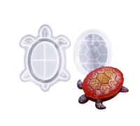 Marine Shellback Shrimp Storage Container Elastomer Molding Cast for Rosin Art Undertakings Silicone Mold Storage Box Sea Theme Turtle Crustacean Design Resin Casting Craft Making Decorative Container