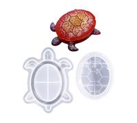Marine Shellback Shrimp Storage Container Elastomer Molding Cast for Rosin Art Undertakings Silicone Mold Storage Box Sea Theme Turtle Crustacean Design Resin Casting Mold Making Decorative Box