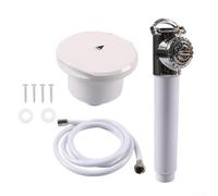 Marine Shower Set High Pressure Handheld for Yacht Cabin 4M Retractable Hose Salt Resistant Design(4m Hose Shower Set)