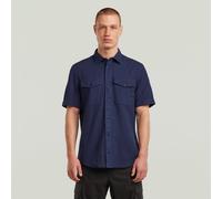 G-Star for man. D19751-D454-B597 Marine Slim Shirt navy (L), Casual, Cotton, Short sleeve, Sustainable