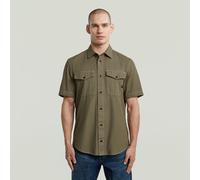 G-Star for man. D19751-D454-B681 Marine Slim Shirt green (S), Casual, Cotton, Short sleeve