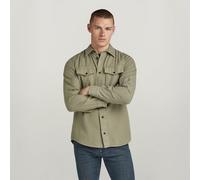 Marine Slim Shirt - Green - Men XS