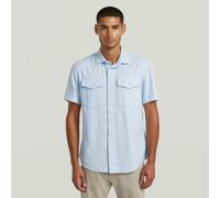 G-star Marine Short Sleeve Shirt Blue L Men