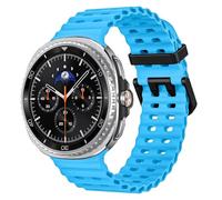 Marine Sport Bands Compatible with Samsung Galaxy Watch 8 Band 44mm 40mm/8 Classic 46mm Men Women,Soft Silicone Breathable Waterproof No Gap Strap for Samsung Galaxy Watch 8 Bands 40 mm 44 mm Correa