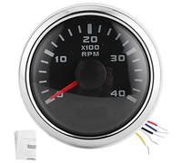 Marine Tachometer 52Mm - Digital Tachometer, Gauge 52Mm 4K Rpm Lcd Hour Display Meter Waterproof Replacement For Car Yachts Motorcycle