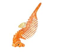 Marine-Themed Acetate Detangling Comb Gentle Styling Tool for All Hair Types, Travel-Friendly Design Ergonomic Sea Creature Hair Comb