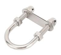 Marine U Bolts, U Shaped Brackets, M10x95x45mm Corrosion Resistance Bow Stern U Bolts 316 Stainless Steel Practical for Rigging Tethering Yacht