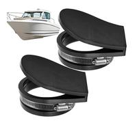 Marine Vent Protector - 10.8cm Yacht Exhaust Screen Cover, Heavy Duty Rubber Intake Cowl Guard, Secure Clamp Airflow Regulation System With Water Blocking Protection Structure | Use For Cruiser Harbor