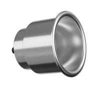 Marine Vessel Holder Cup Holder Insert Drink Holder Beverage Holder With Low Profile Rim And Secure Stable Fit Suitable for boats yachts cars choppy, 316 Stainless Steel