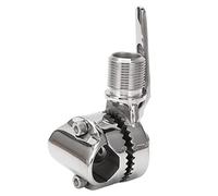 Marine VHF Antenna Mount - 316 Stainless Steel Adjustable Ratchet Base for 22-25mm Rails on Boats and Yachts