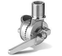 Marine VHF Antenna Mounts, Rail Mount Adjustable Antenna Base, Ratchet Mount, for 7/8 to 1 inch 22-25mm Rail, 316 Stainless Steel, with Mounting Wrench