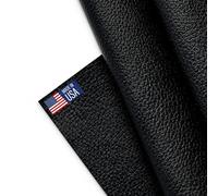 Marine Vinyl Fabric, Upholstery Faux Leather, Outdoor Boat Automotive, DIY and Crafting Pleather - Individual 1 Yard Cut 36"x54" (Black)
