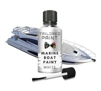 Marine Water Boat White Touch Up Paint Speed Boat Cruiser Tug Boat Barge Sailing Fishing PU Polyurethane Fibreglass Steel Wooden Hulls (Touch Up Pen)