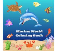 Marine World Coloring Book: Explore the depths of the ocean: 50+ underwater creatures to color! 21 × 21 cm format with black backing pages for a ... the secrets of the ocean, marker by marker!