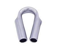 MarineNow Wire Rope Tube Thimble 316 Stainless Steel Choose Size and Quantity (6mm (1/4"), 05-Pack)