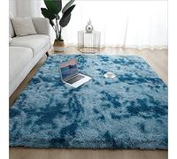 Marino Blue Long Hair Carpet 140x200 cmSoft NonSlip Washable Area Rug for Kids Kitchen Living Room Bathroom Bedroom HallwayHome Decoration