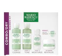 Mario Badescu Combo/Dry Regimen 5 Piece Kit Skincare Gift Set Includes Seaweed Cleansing Soap Seaweed Cleansing Lotion Hydro Moisturizer Enzy