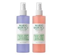 Mario Badescu Facial Spray Aloe, Rose Water and Chamomile - Lavender Duo for Face, Neck or Hair, Cooling and Hydrating Face Mist for All Skin Types, Dewy Finish, 8 Fl Oz (Pack of 2)