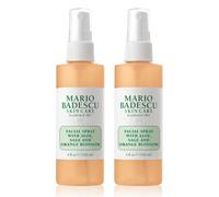 Mario Badescu Facial Spray with Aloe Sage and Orange Blossom for All Skin Types | Face Mist That Hydrates & Uplifts | 4 FL OZ & 4 FL OZ Combo