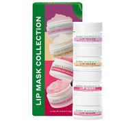 Mario Badescu Lip Mask Collection Gift Set - 4 Pc Hydrating Lip Masks for Dry Lips in Acai Vanilla Watermelon Basil Coconut Mango & Pomegranate Gua