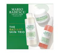 Mario Badescu Radiant Skin Trio Kit Skincare Gift Set Includes Facial Spray With Aloe Herbs and Rosewater(4 Fl Oz) Glycolic Foaming Cleanser(6
