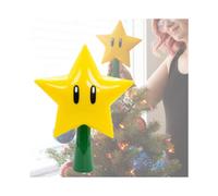 Mario Bros Super Star Light Light Up Holiday Xmas Tree Topper Party Decor Lamp