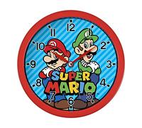 Mario Brothers Red & Blue Wall Clock GSM3047
