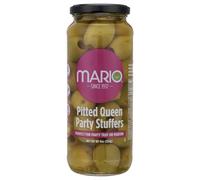Mario Camacho Foods Pitted Queen Party Colossal Olives, 9 Ounce