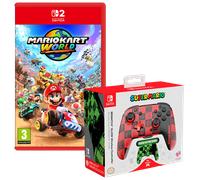 Mario Kart World with PDP Wireless Deluxe Controller GLOW Super Icons (Switch 2)