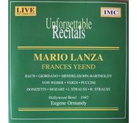 Mario Lanza & Francis Yeend - Unforgettable Recitals