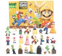 Mario Sonic PAW Patrol Figure Christmas Halloween Advent Calendar Gift Kawaii Pikachu Anime Figural Action 24Pcs Set PVC Model 24pcs Pokemon