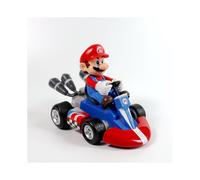 (Mario) Super Mario Kart Princess Peach Pull Back Figure Car PVC Toys