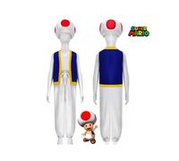 Mario Toad Super Cosplay Costume Outfits Mushroom Hat Halloween Roleplay Gifts