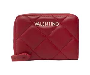 Mario Valentino Ocarina Women's Quilted Wallet Medium Rosso Red