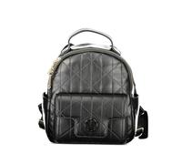 MARIO VALENTINO quilted logo-plaque backpack - Black OS