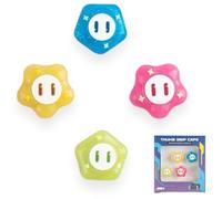 Mario Wonder Flower Thumb Grips Compatible with the Nintendo Switch Joy-Cons OLED and Switch Lite Silicone Protective Covers - 4 Pack