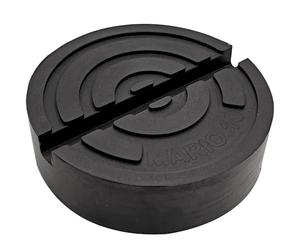 Mario10 Universal Round Jack Stand Pad for Hydraulic Trolley Jack, Rubber Slotted Frame Rail Protector, Pinch Welds Protector 4.13x1.18inch/105x30mm.(1 Pack) Rubber pad for car jack .Made in the EU