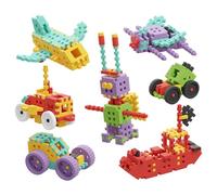 Marioinex Mini Waffle Constructor 200 Building Blocks Children Sensory Toy Construction Toy Montessori Building Blocks Children's Waffle Blocks Building Blocks