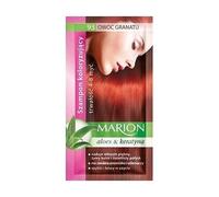Marion Hair Color Shampoo in Sachet - Lasting 4-8 Washes - With Aloe & Keratin 93 Pomegranate