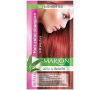 Marion Hair Color Shampoo in Sachet Lasting 4 to 8 Washes Aloe and Keratin - 56 Intensive Red