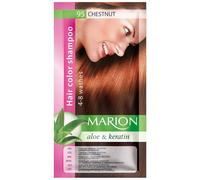 Marion Hair Color Shampoo in Sachet Lasting 4 to 8 Washes Aloe and Keratin - 95 Medium Chestnut