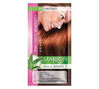 Marion Hair Color Shampoo in Sachet Lasting 4 to 8 Washes Aloe and Keratin - 95 Medium Chestnut