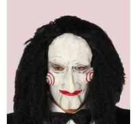 Marionette Puppet with Hair Horror Mask